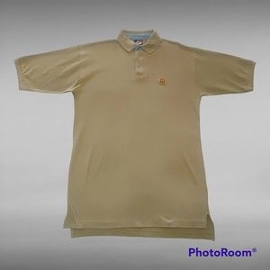 Hobie Vintage Short Sleeve Polo Men's Medium Oversized Relaxed Fit Made in USA